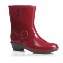 working boot wedge heel rubber boots women B-815